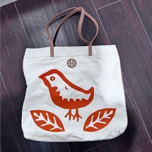 Tory Burch bird tote. Great, used condition, smoke/pet free home